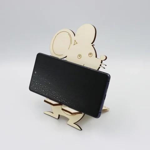 Suport universal de birou pentru telefon, Docking-station, WoodMag, Model Soricel PD018 dimensiune 18x14 cm