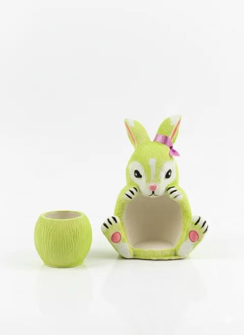 Figurina Iepuras de Paste - Verde Neon - Handmade