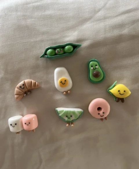 Magneti frigider handmade din foam clay
