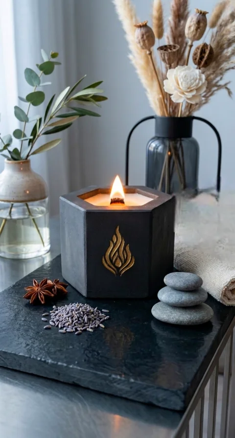 Lumanare Vela Nera Hexa