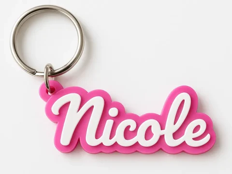 Breloc cu numele tau personalizat Printat 3D