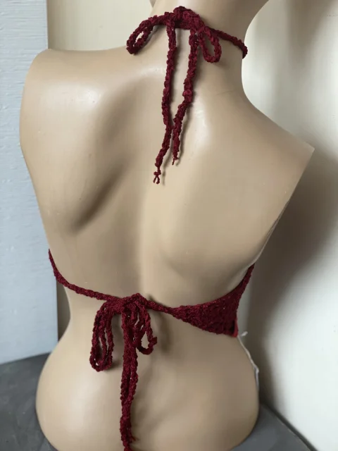Top crosetat hand made - Bordo