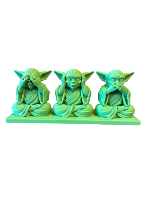 Set 3 Figurine Yoda "Nu văd, nu aud, nu vorbesc"