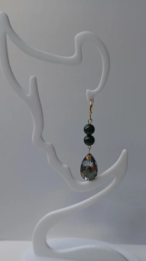 Cercei cu perle Preciosa si Swarovski Pear