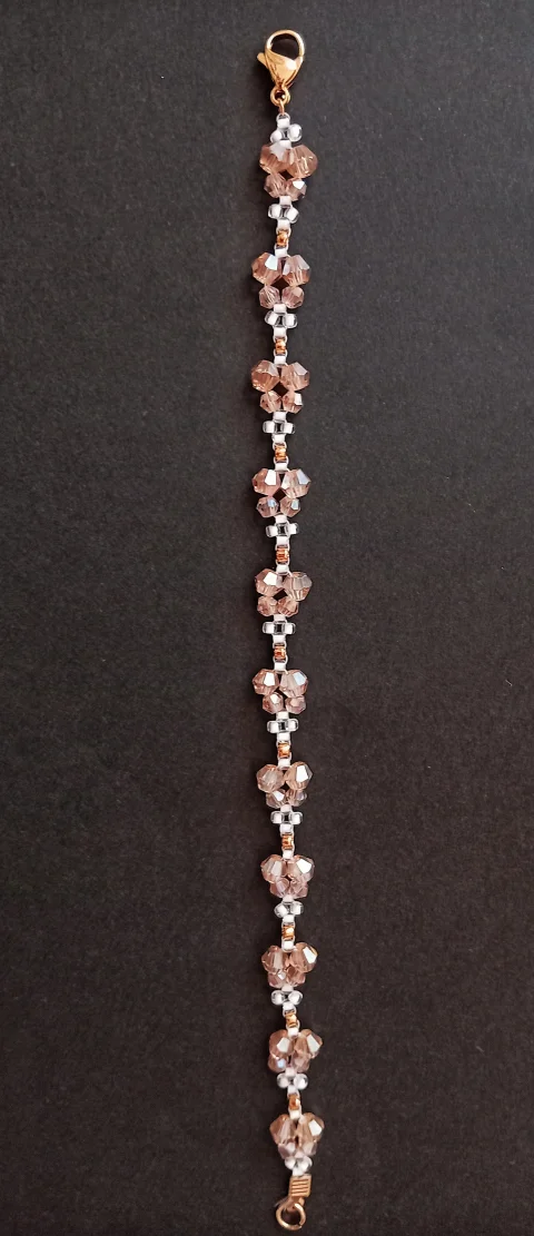 Bratara champagne handmade