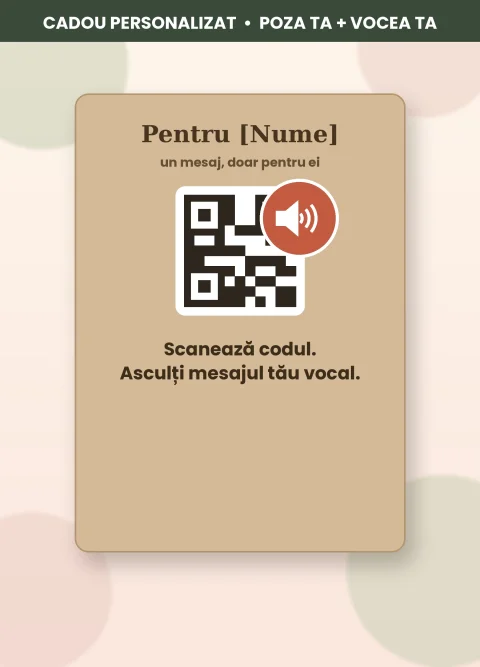 Tablou cu mesaj vocal ascuns in cod QR