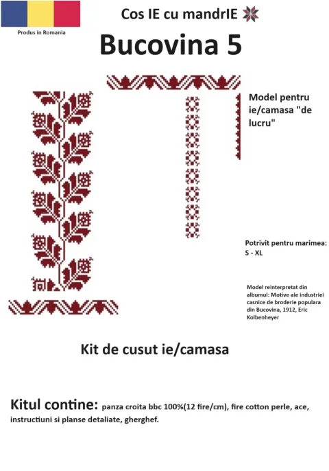 Kit de cusut ie tradițională – Bucovina 5