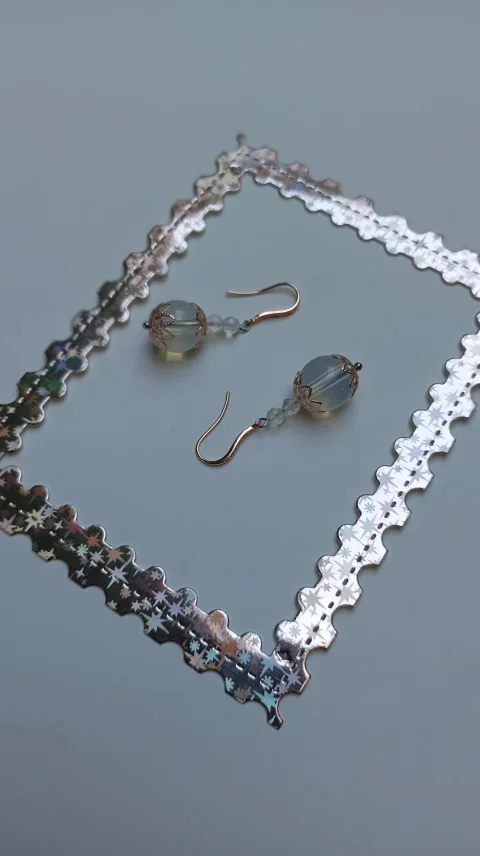 Cercei cu Opalit, opal si accesorii placate roz